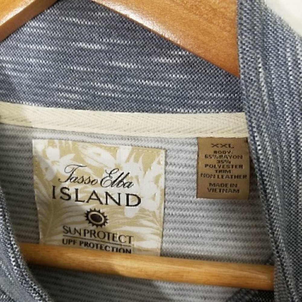 NWT Tasso Elba Island Sun protect UPF Protection Long Sleeve Quarter Zip Shirt - Picture 2 of 4